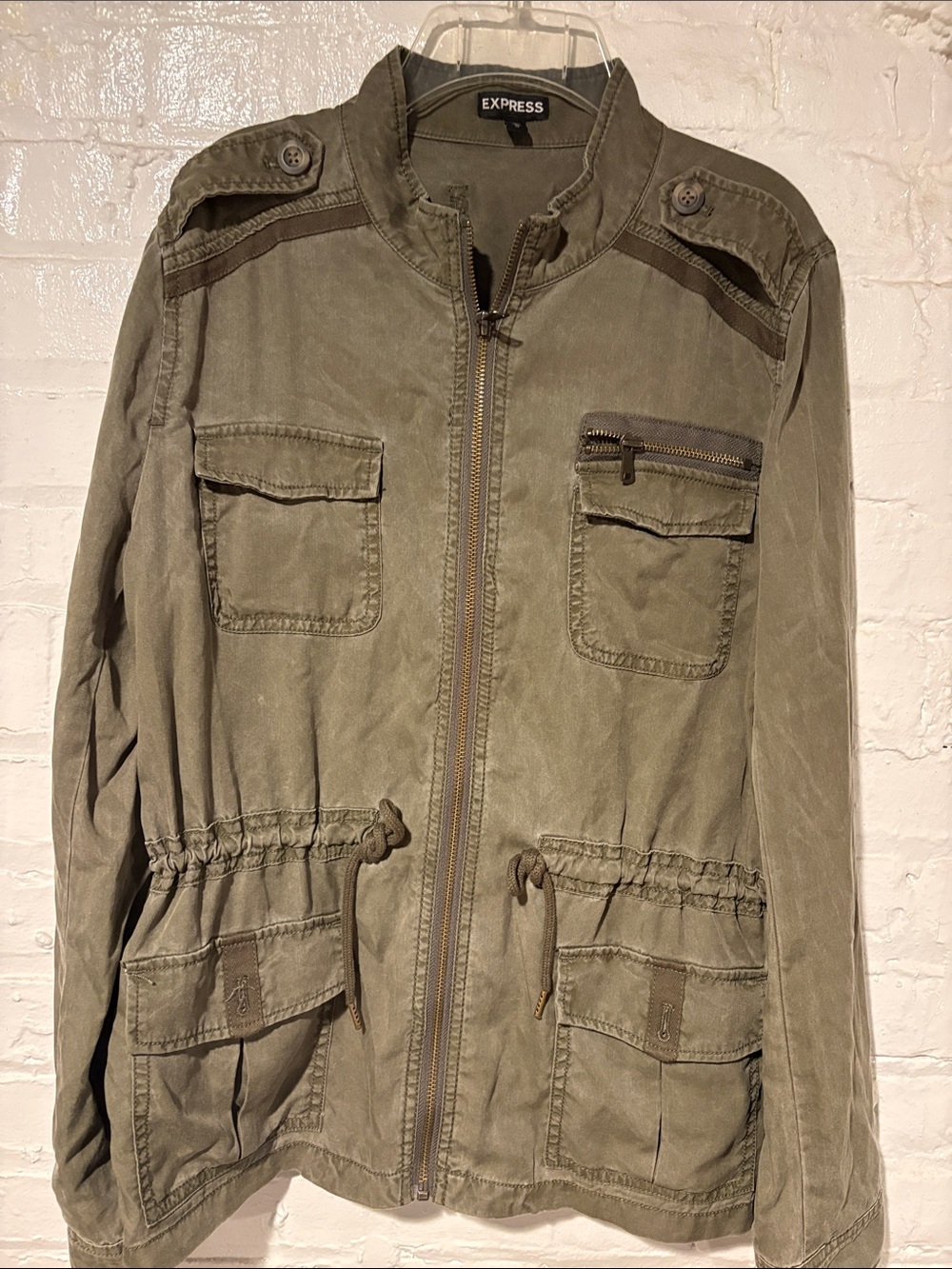 Express women’s   Olive Green utility Jacket